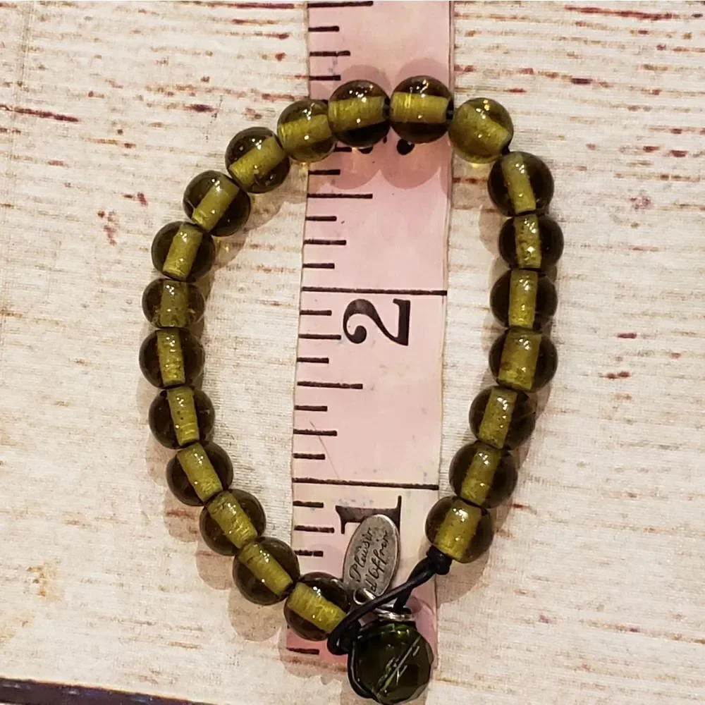 3 for $25 Elizabeth Erica Green Beaded Bracelet